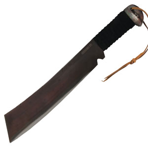 Gil Hibben IV Machete Knife with Leather Sheath