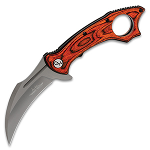 Hibben Warbird Bloodwood Folding Karambit