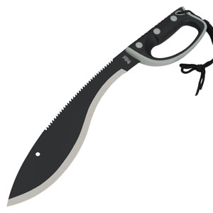 Colombian Sawback Kukri Machete and Sheath