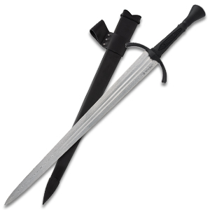 Honshu Single-Handed Damascus Broadsword