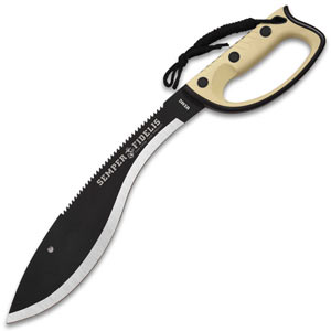 USMC Semper Fidelis Sawback Kukri With Sheath