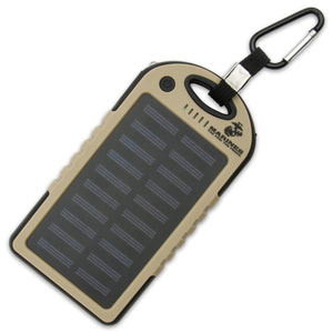 USMC 8,000 MAH Solar Charger And Power Bank