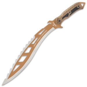 USMC Desert OPS Sawback Kukri With Sheath