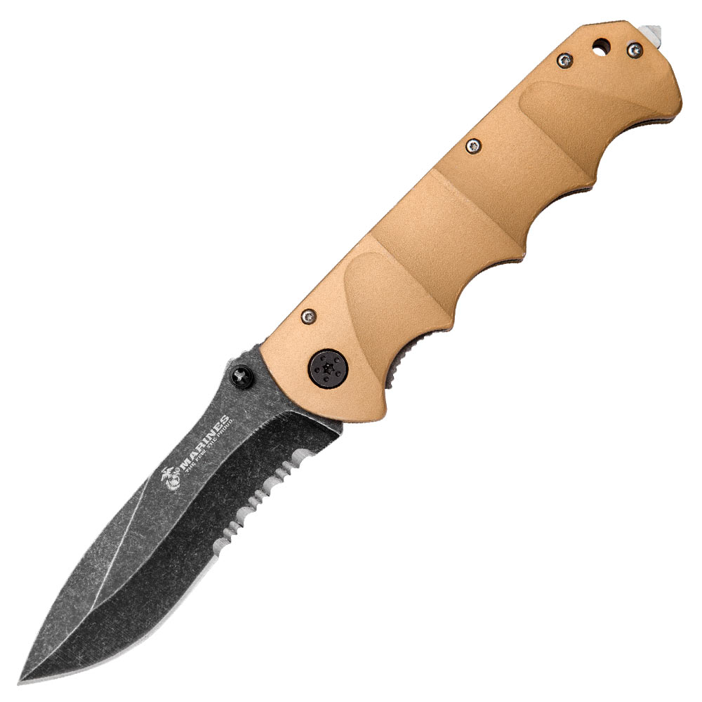 USMC Desert Warrior Assisted Opening Pocket Knife