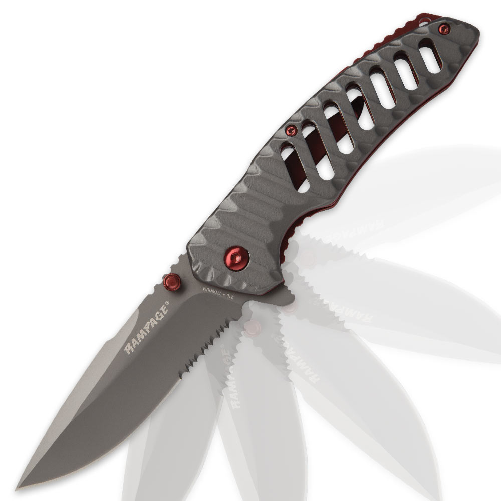 UnitedCutlery.Com: Rampage Redshift Assisted Opening Pocket Knife - UC3216
